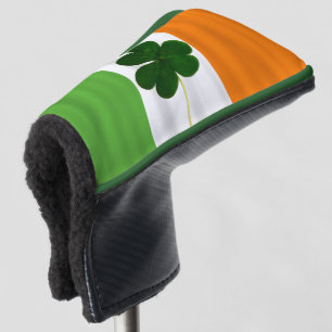 Couvre-club De Golf Drapeau d'Irlandais de trèfle de shamrock de St