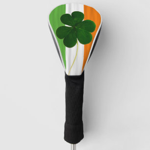 Couvre-club De Golf Drapeau d'Irlandais de trèfle de shamrock de St