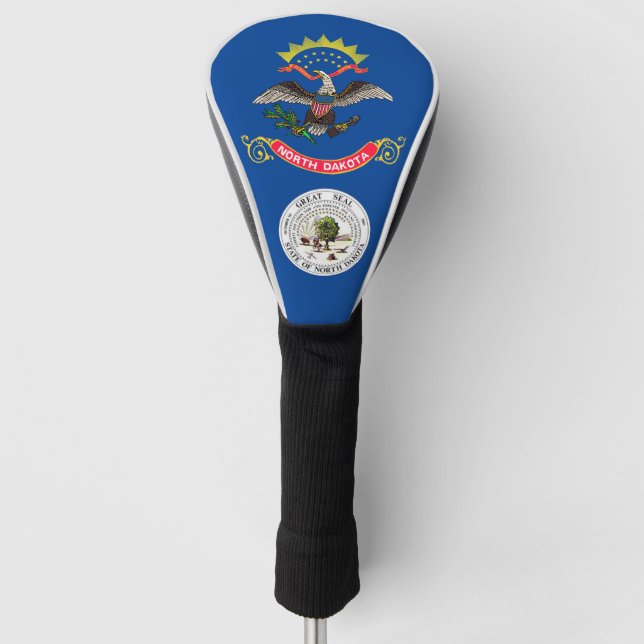 Couvre-club De Golf Drapeau du Dakota du Nord (Devant)