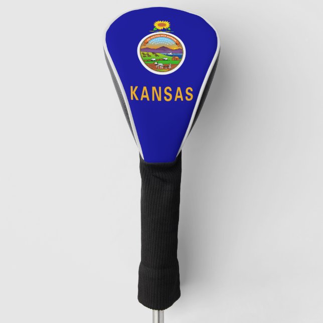 Couvre-club De Golf Drapeau du Kansan, drapeau de l'État américain (Devant)