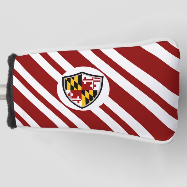 Couvre-club De Golf Drapeau du Maryland (Devant)