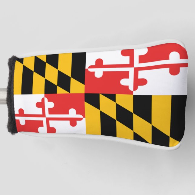 Couvre-club De Golf Drapeau du Maryland (Devant)
