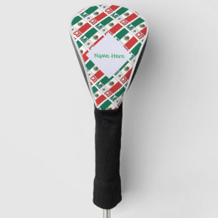 Couvre-club De Golf Drapeau du Mexique personnalisé en mosaïque