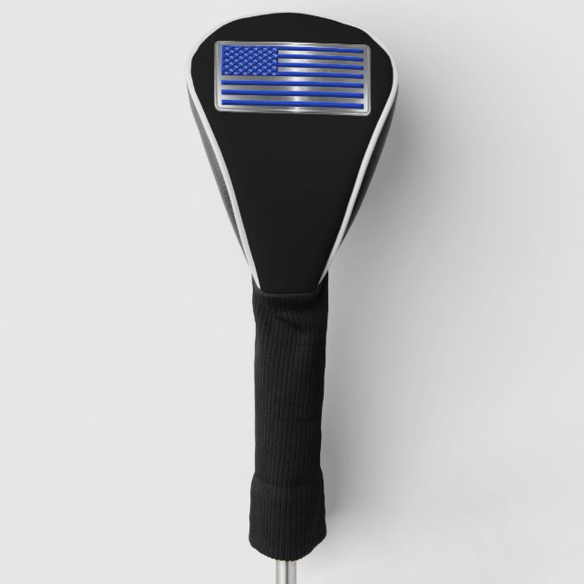 Couvre-club De Golf Drapeau du premier répondeur américain (Devant)