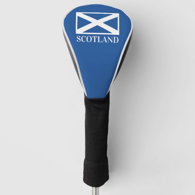 Couvre-club De Golf Drapeau écossais de la chaussette de chauffeur éco (Devant)