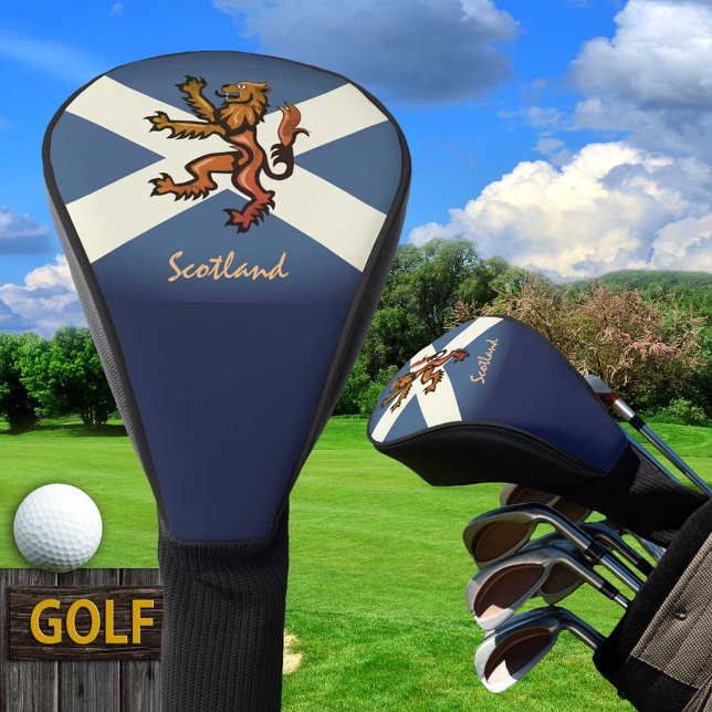 Couvre-club De Golf Drapeau écossais, Lion & Golf Scotland Covers/club (Créateur téléchargé)