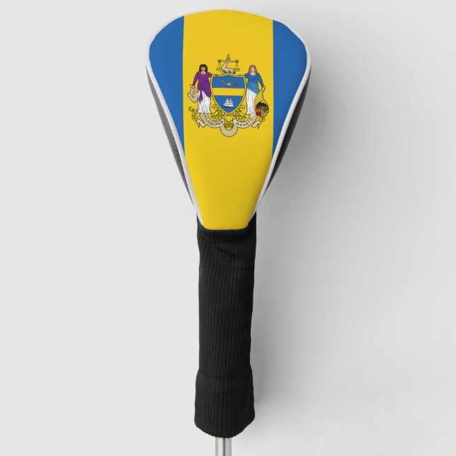 Couvre-club De Golf Drapeau/ Emblème de Philadelphie, PA (Devant)