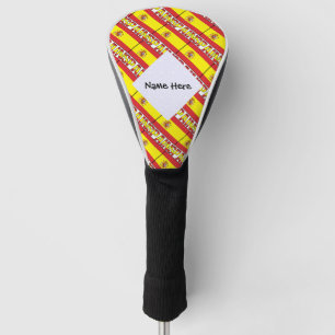 Couvre-club De Golf Drapeau espagnol personnalisé en mosaïque