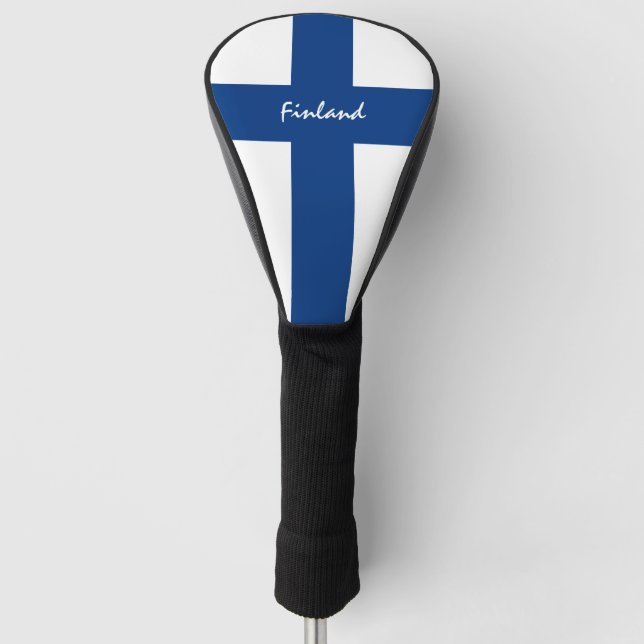 Couvre-club De Golf Drapeau finlandais & Golf Finlande Sports Couvertu (Devant)
