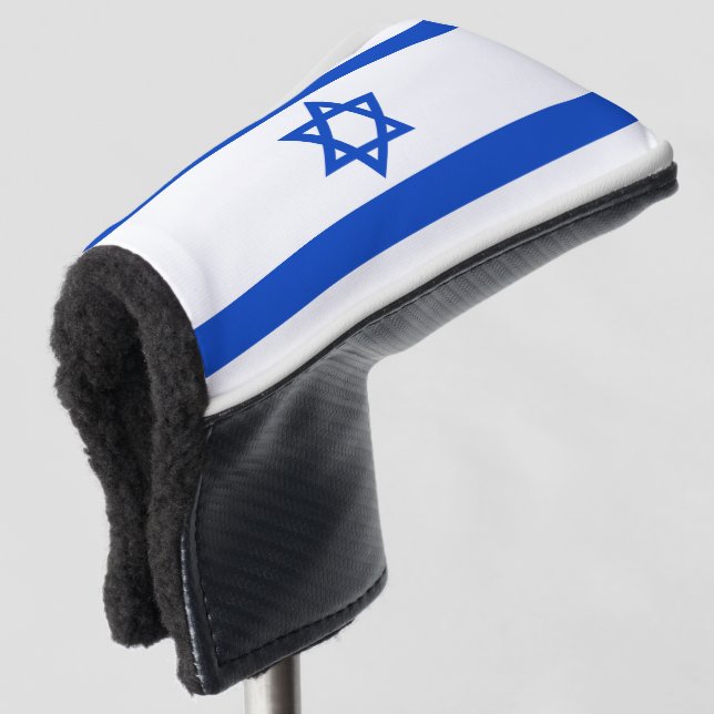 Couvre-club De Golf Drapeau Israël étoile bleue de David (Devant 3/4)