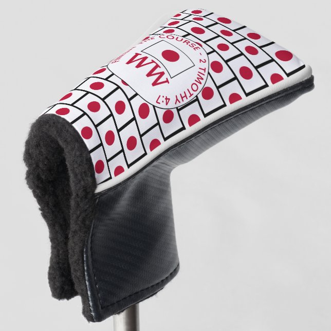 Couvre-club De Golf Drapeau JAPON MONOGRAM personnalisé (Devant 3/4)