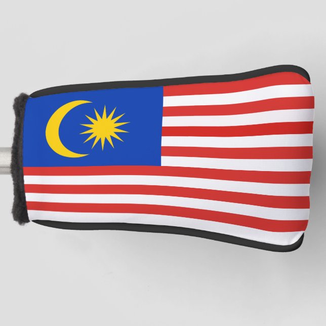 Couvre-club De Golf Drapeau malais de Malaisie Jalur Gemilang (Devant)