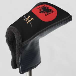 Couvre-club De Golf Drapeau Monogramme & Albanie Clubs de golf Couvert