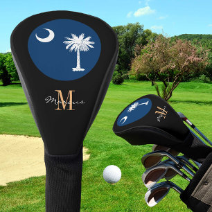 Couvre-club De Golf Drapeau Monogramme & Carolina Drapeau Golf Clubs C
