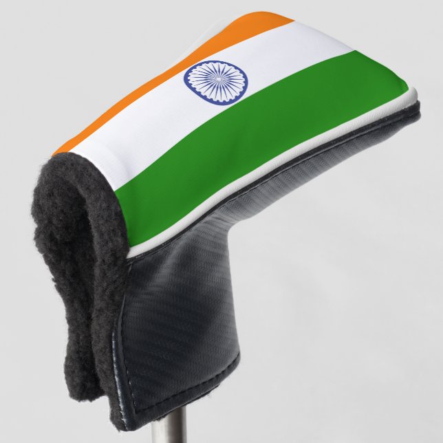 Couvre-club De Golf Drapeau national de l'Inde Ashoka Chakra (Devant 3/4)