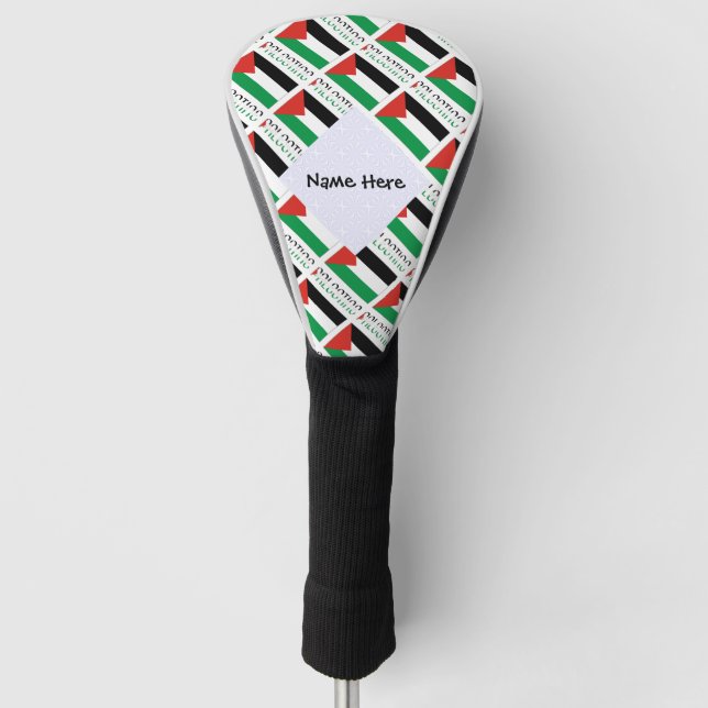 Couvre-club De Golf Drapeau palestinien personnalisé (Devant)