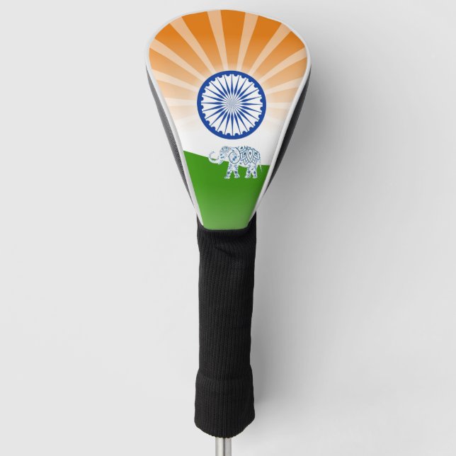 Couvre-club De Golf Drapeau "paysage" indien (Devant)