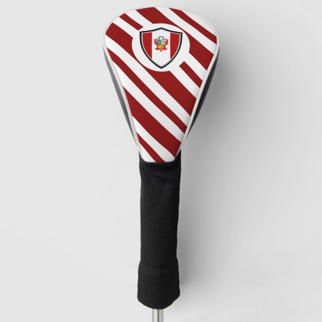 Couvre-club De Golf Drapeau péruvien (Devant)