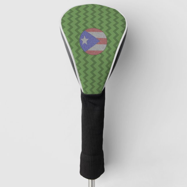 Couvre-club De Golf Drapeau portoricain (Devant)
