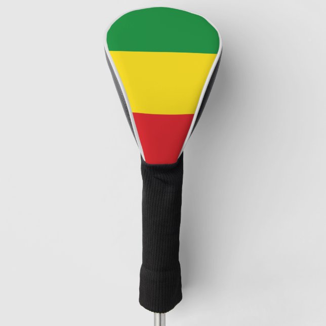 Couvre-club De Golf Drapeau rastafarien Rasta Ethiopie (Devant)