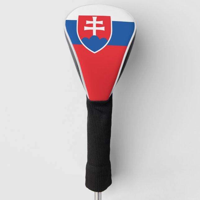 Couvre-club De Golf Drapeau Slovaquie (Devant)