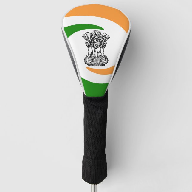 Couvre-club De Golf Drapeau spiral indien (Devant)