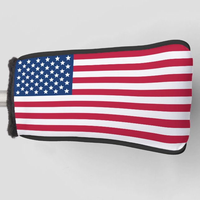 Couvre-club De Golf Drapeau Stars et Stripes USA (Devant)