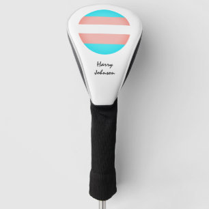 Couvre-club De Golf Drapeau transgenre & Fierté golf monogrammed /LGBT