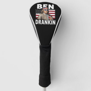 Couvre-club De Golf Drapeau vintage amusant du 4 juillet Ben Drankin B