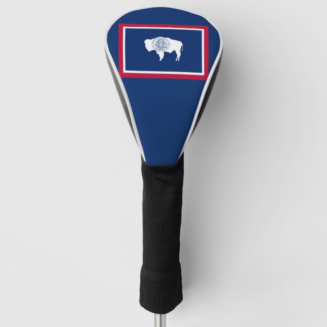 Couvre-club De Golf Drapeau wyomingite, drapeau de l'État américain (Devant)