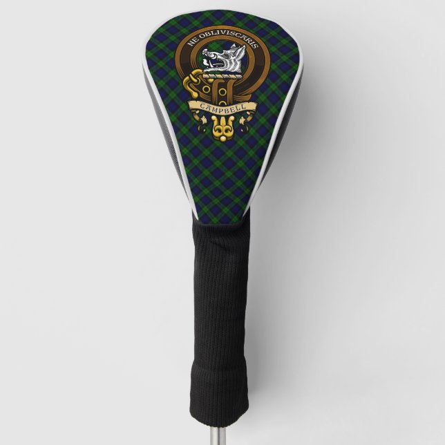 Couvre-club De Golf Écosse Clan Campbell Badge et Crest (Devant)