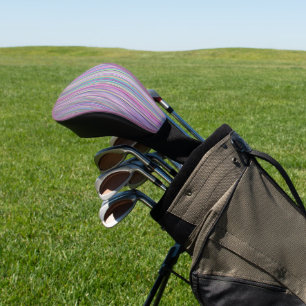 Couvre-club De Golf Écran TV cassé Rainbow strié