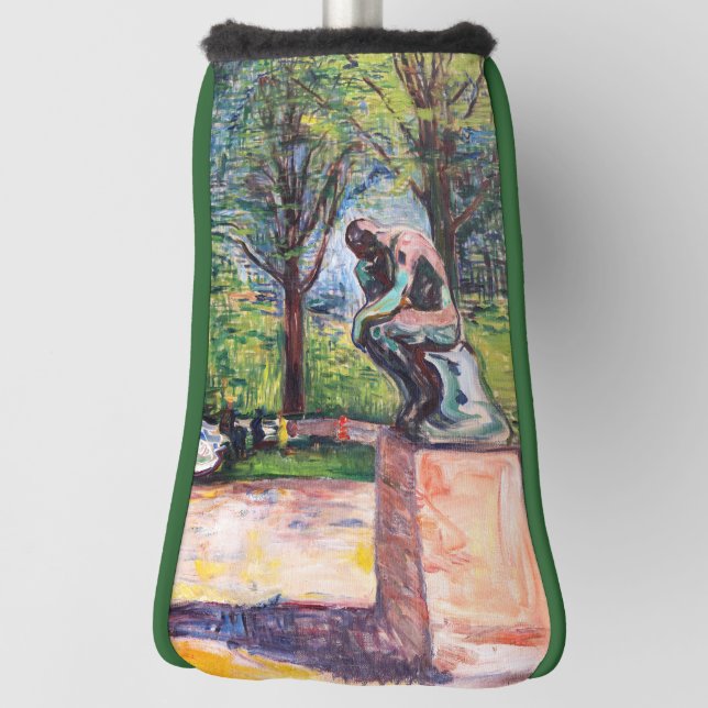 Couvre-club De Golf Edvard Munch - Le penseur de Rodin (Tourné à 90°)