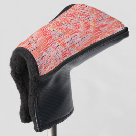 Couvre-club De Golf Effet mosaïque saumon étroit et pêche