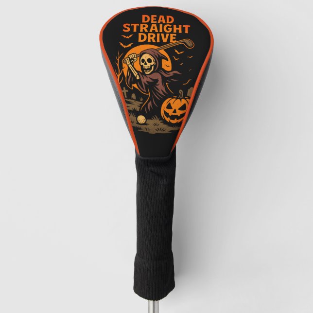 Couvre-club De Golf Éffrayant Halloween Dead Stright Drive (Devant)