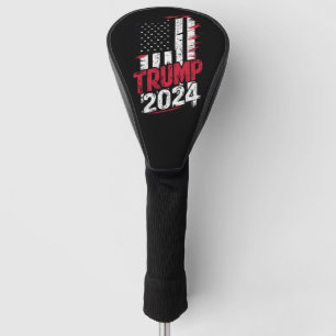 Couvre-club De Golf Élection TRUMP 2024 USA Drapeau Vintage