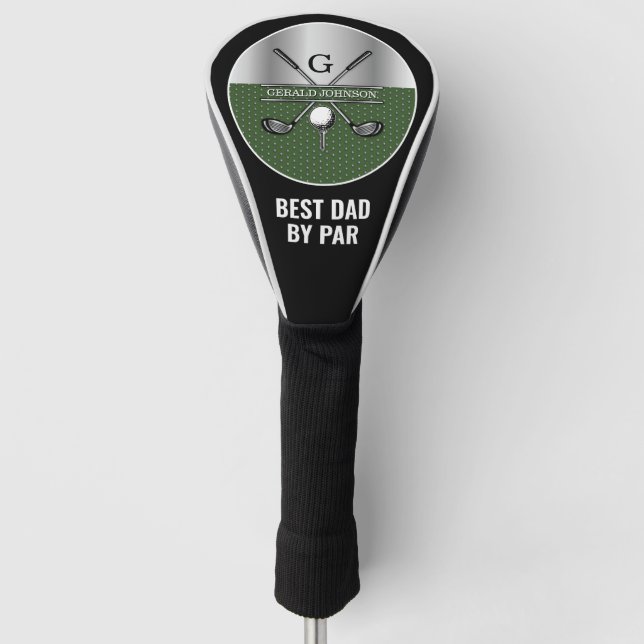 Couvre-club De Golf Elégant Golf Monogramme Design Customisé (Devant)