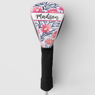 Couvre-club De Golf Élégante couverture de tête de golf florale : Prot