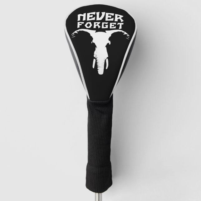 Couvre-club De Golf Eléphant n'oublie jamais (Devant)