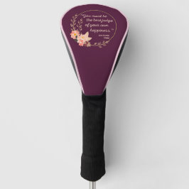 Couvre-club De Golf Emma De Jane Austen Citation I - Style Cute