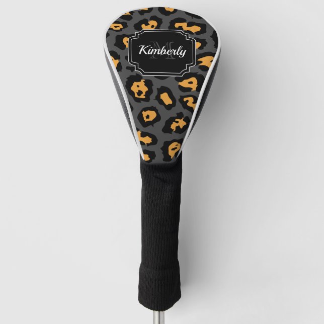 Couvre-club De Golf Empreinte de léopard (Devant)