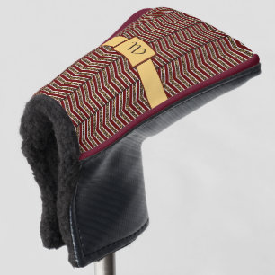 Couvre-club De Golf Empreinte de léopard Chevron Putter Cover