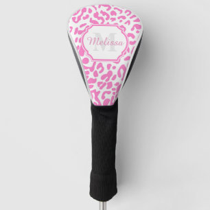Couvre-club De Golf Empreinte de léopard rose