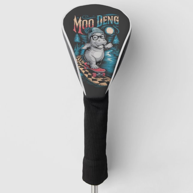 Couvre-club De Golf Enchanter Moo Deng Hippo (Devant)