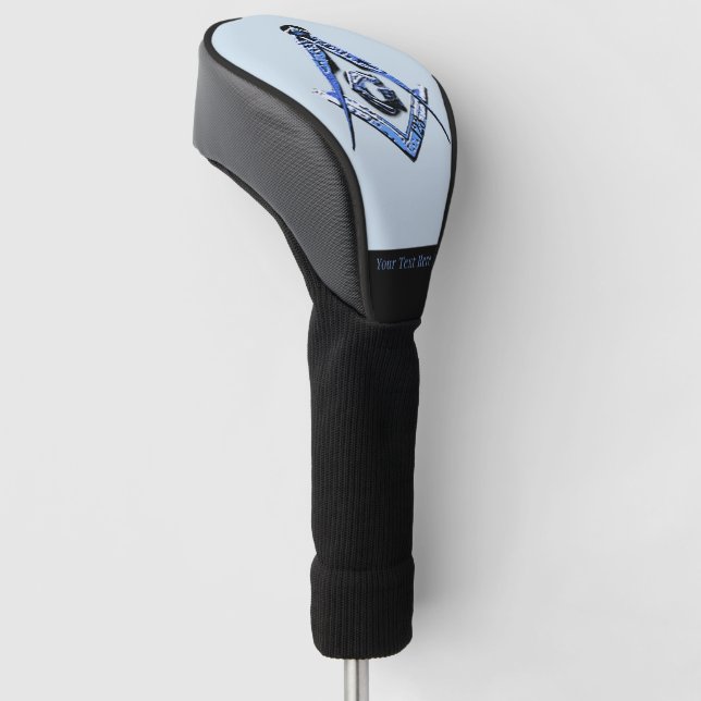 Couvre-club De Golf Esprit maçonnique (bleu) (Incliné)
