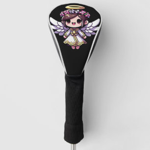 Couvre-club De Golf Ethereal Angelic Chibi - ange, halo, fleurs