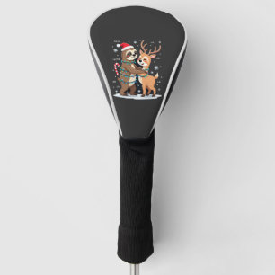 Couvre-club De Golf Fa La La Llama Lumières de Noël Paresseux à Cheval