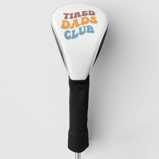 Couvre-club De Golf Fatigué Dads Club Funny (Devant)