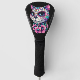 Couvre-club De Golf Feline Dia de los Muertos