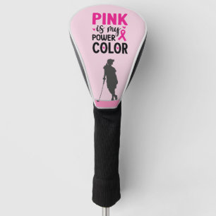 Couvre-club De Golf Femme de golf sur la conscience du cancer du sein